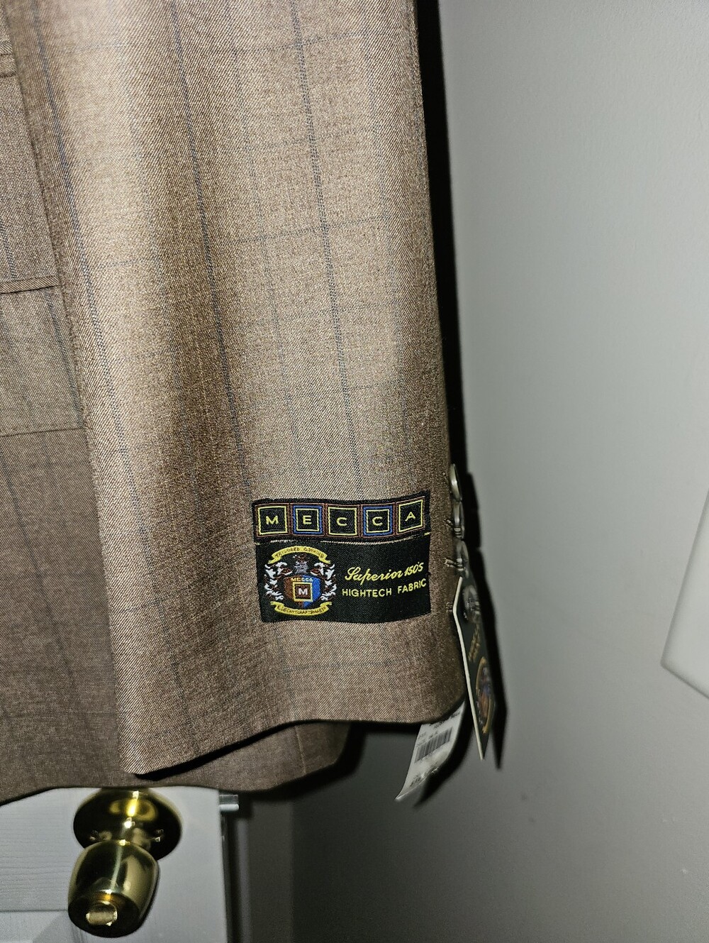 MECCA Tailored 2 Piece Mens Brown Suit - Picture 2 of 7